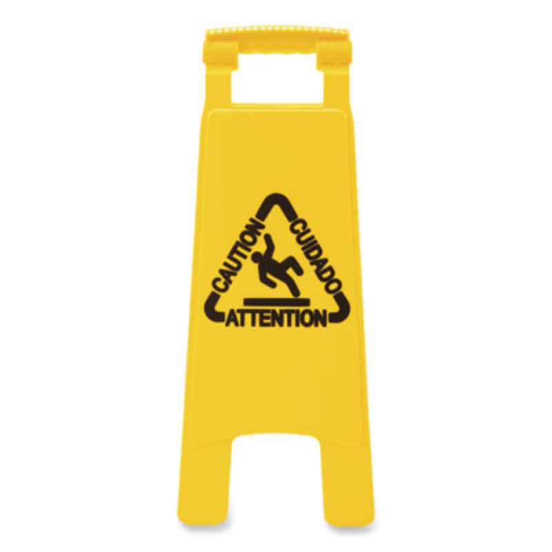 Site Safety Wet Floor Sign – 2-Sided – Yellow – 1/Case