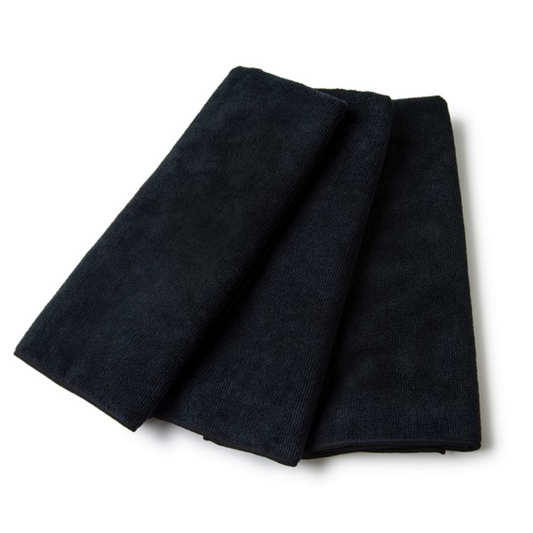 Solid Black Microfiber 80% Polyester 20% Polyamide, Solid Color