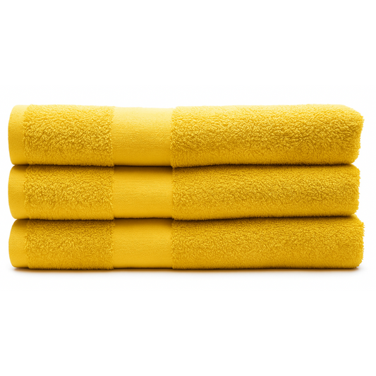 Solid Yellow 100% Cotton, Cam Border