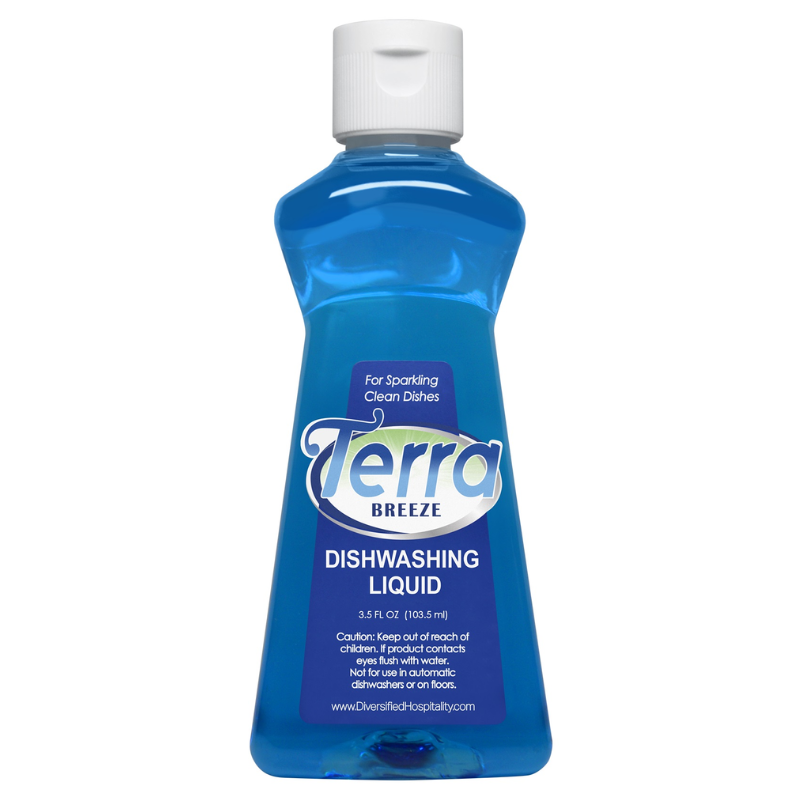Terra Breeze Liquid Dish Detergent, 3.5 oz – 72 Casepack