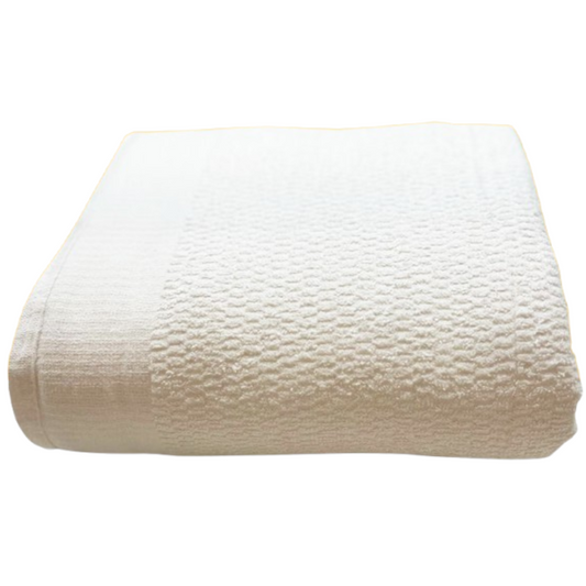 Terry Spread Blankets,Twin 100% Cotton74" x 96"White