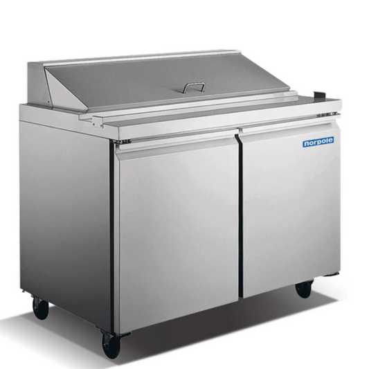 2 Door Standard Top Sandwich and Salad Prep Table 36"