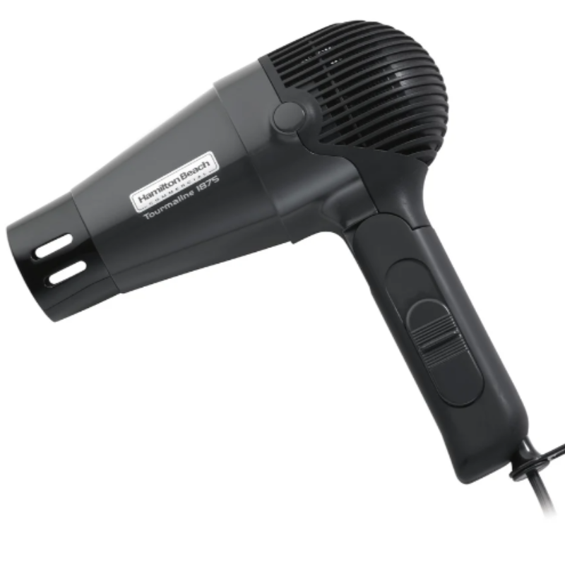 Hamilton Beach Hand held Hair Dryer, Foldable, Retractable Cord,1875 W, Black