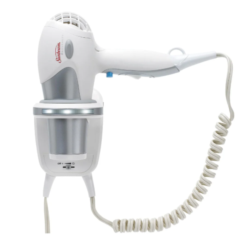 Sunbeam Wall Mount Hairdryer, White