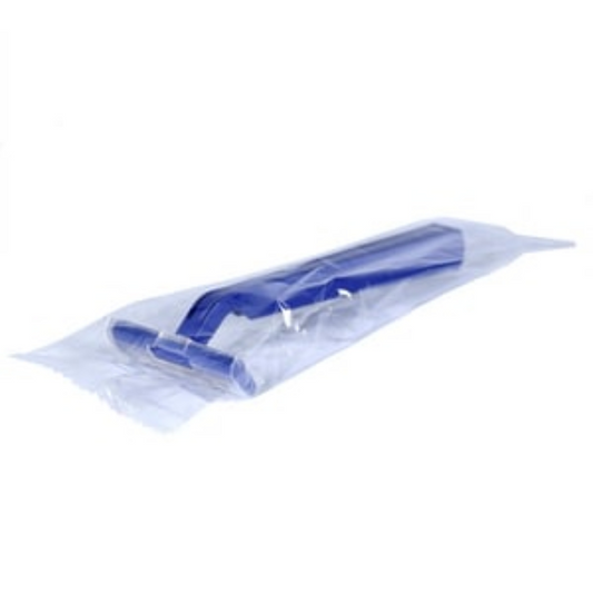 White Twin Blade Razor – Individually Cello Wrapped (Case of 144)