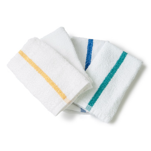 Bar Mops Solid White 100% Cotton Terry
