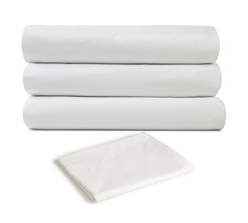 Touch T-200 White Sheets QUEEN XL Flat Sheets 96" x 120" 2 dz. / cs.