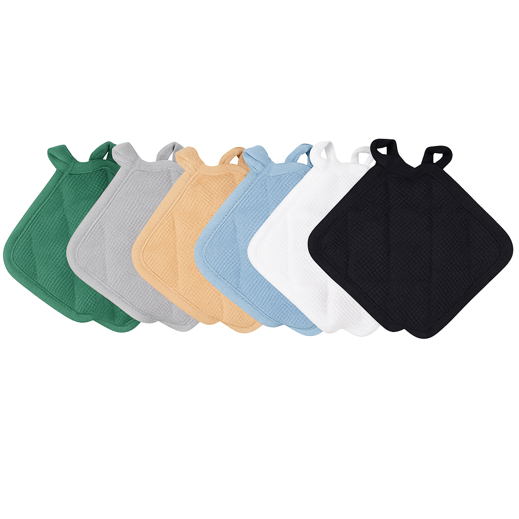 7X7 SOLID BLUE TERRY POT HOLDER