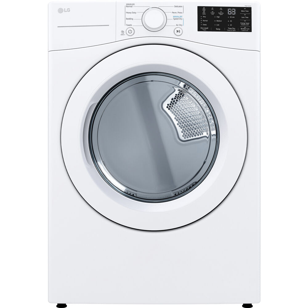 LG 7.4 CF Ultra Large Capacity Electric Dryer with Sensor Dry, NFC Tag On,Laundry