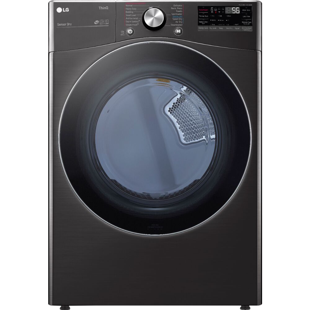 LG 7.4 CF Ultra Large Capacity E Dryer w/ Sensor Dry, TurboSteam, Wi-Fi,Laundry