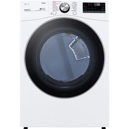 LG 7.4 CF Ultra Large Capacity E Dryer w/ Sensor Dry, TurboSteam, Wi-Fi,Laundry