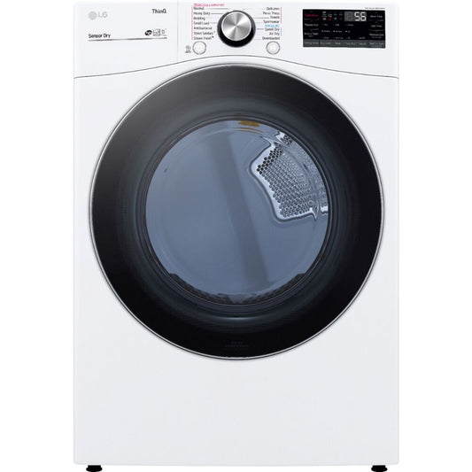 LG 7.4 CF Ultra Large Capacity E Dryer w/ Sensor Dry, TurboSteam, Wi-Fi,Laundry