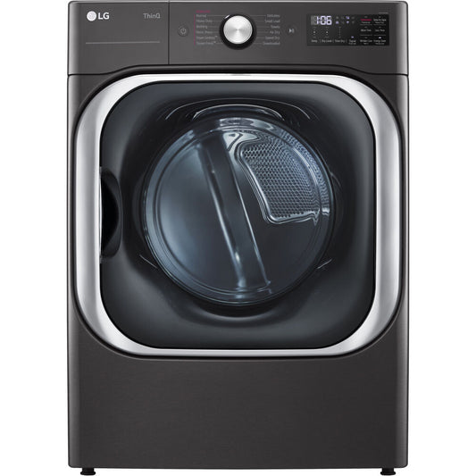 LG 9.0 CF Mega Capacity Electric Dryer with Sensor Dry, Turbo Steam,Laundry