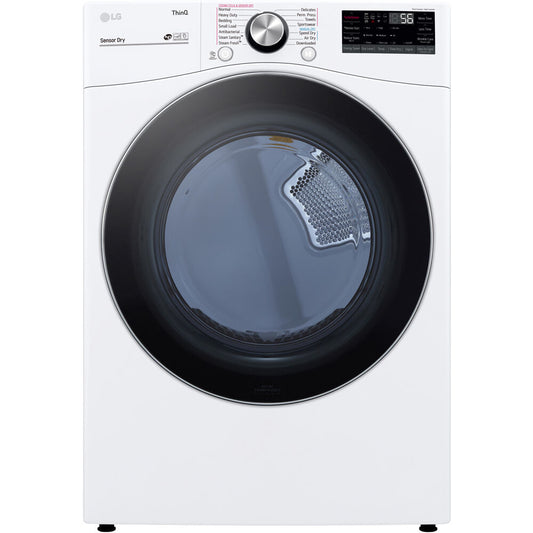 LG 7.4 CF Ultra Large Capacity G Dryer w/ Sensor Dry, TurboSteam, Wi-Fi,Laundry