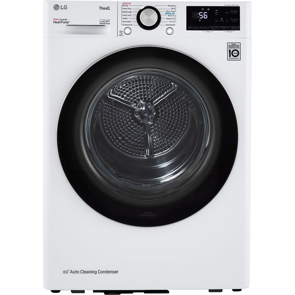 LG4.2 CF / 24" Compact Electric Dryer, ThinQDLHC1455W