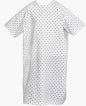 54X42 55/45 LIGHT TWILL PRINTED PATIENT GOWN (GREY SNOWFLAK)