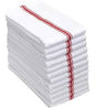 15X26 21 OZ RED STRIPE HERRINGBONE KITCHEN TOWEL