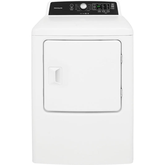 Frigidaire 6.7 CF Elec Dryer,10 Cycles,Revers Door,SS Drum,Moisture Sensor,Laundry