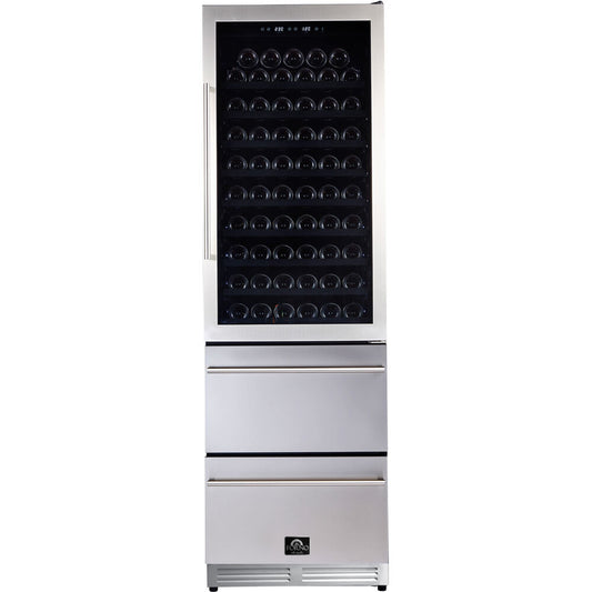 Forno 16 CF Wine Cooler, Two Refrigerated Drawers
