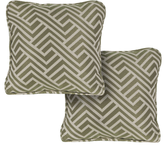 Hanover Hanover Toss Pillow Geo Stripe Pattern Set of 2462