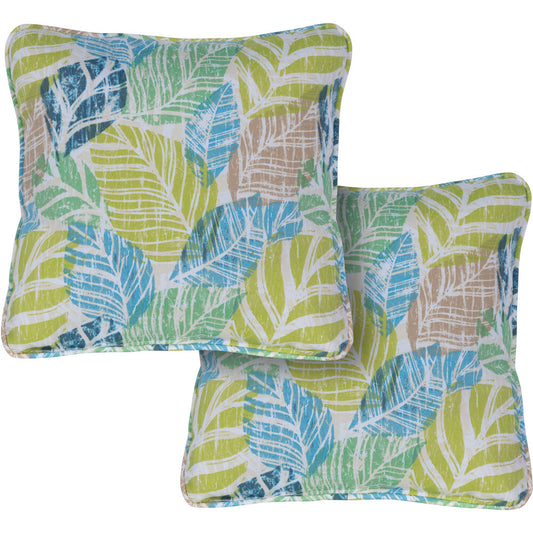 Hanover Hanover Toss Pillow Palm Pattern Set of 2481