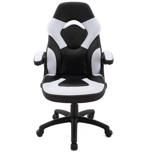 Hanover Hanover Commando Gas Lift 2-Tone Gaming Chair, Faux Leather