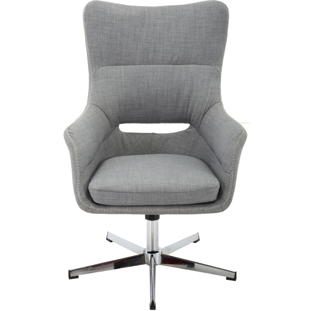 Hanover Carlton Wingback 18", 360-Degree Swivel Spin, Fixed-Height Desk Chair