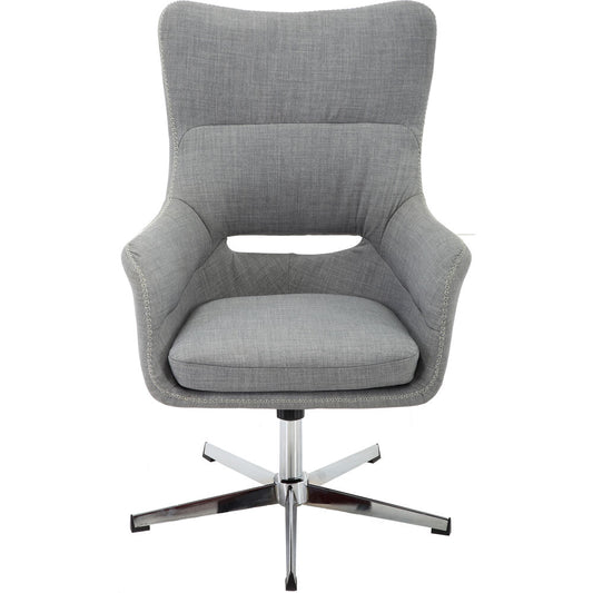 Hanover Carlton Wingback 18", 360-Degree Swivel Spin, Fixed-Height Desk Chair