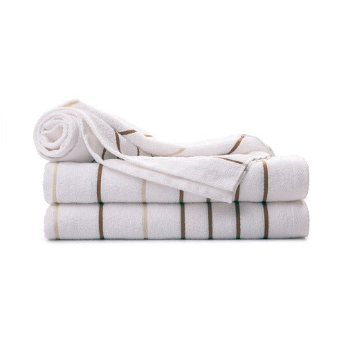 Breeze Multi Stripe Pool Towels Brown / Beige Stripes 30" x 60" 11.00 lb. 2 dz.