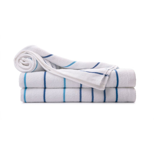 Breeze Multi Stripe Pool Towels Blue / Light Blue Stripes 30" x 60" 11.00 lb. 2 dz.