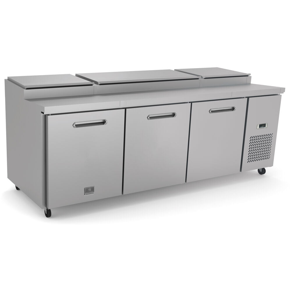 92" 12-1/3 PAN PIZZA PREP TABLE
