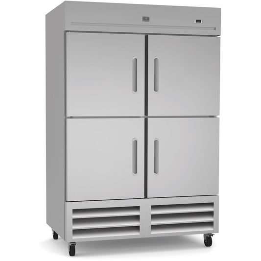 FOUR SOLID HALF DOOR REACH IN REFRIG