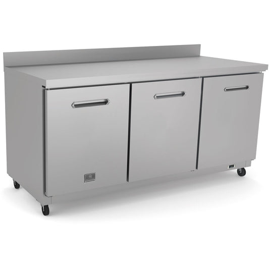 72" THREE DOOR WORK TOP REFRIG