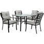 Hanover 5pc Dining Set: 4 Stationary Chairs, 1 Square Dining Table89