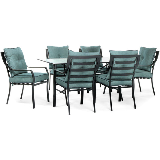 Hanover 7pc Dining Set: 6 Stationary Chairs, 1 Dining Table99