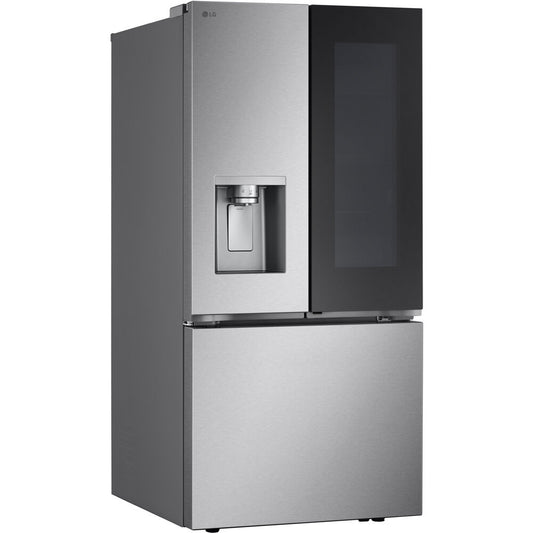 LG,25 CF Standard Depth Max French Door with Dual Handle, 33 Wide, Dual Ice