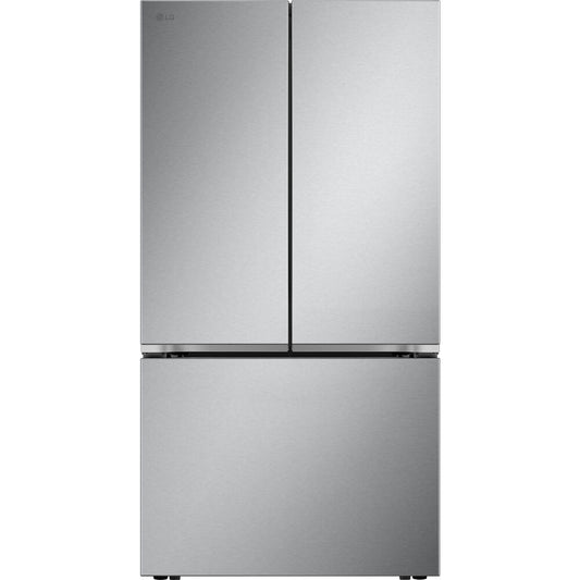 32 CF Standard Depth Max 3 Door Refrigerator,Pocket Handle,Single Ice