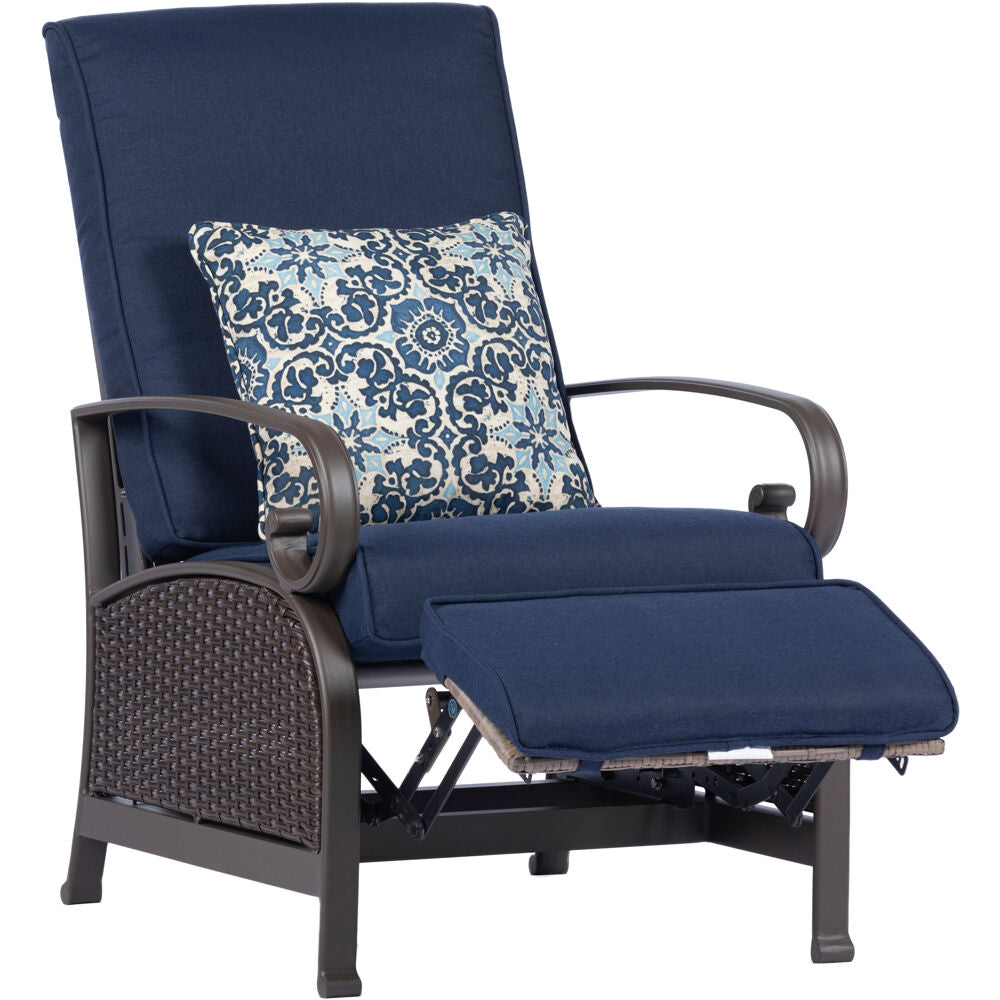 Hanover Madrid Deep Seating Wicker Recliner349