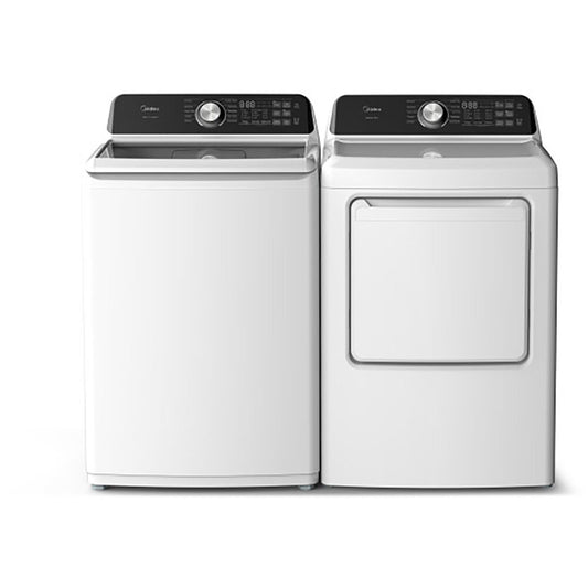 Midea 4.5 CF Top Load Washer(MLTW45M4BWW) & 7.0 CF Electric Dryer(MLTE45N4BWW),Laundry