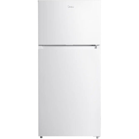 14 CF Top Mount Refrigerator, Glass Shelves, Ice Maker Ready, ESTAR