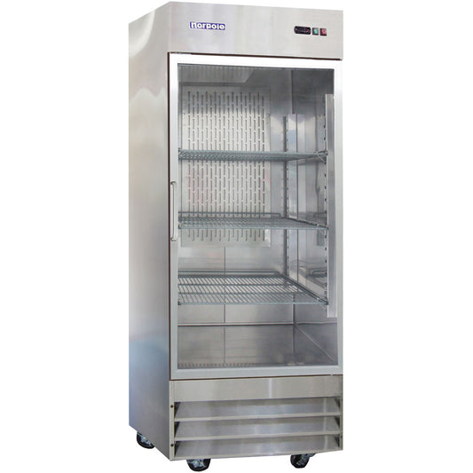 23 Cuft. Up Right Reach-In Refrigerator with Glass Door