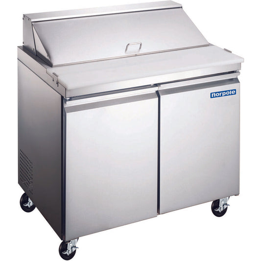 2 Door Standard Top Sandwich and Salad Prep Table