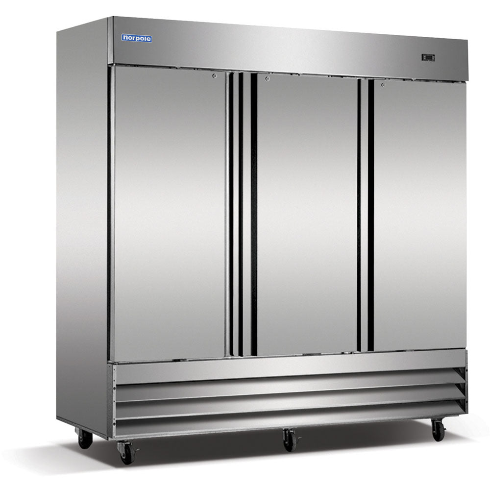 72 Cuft. Up Right Reach-In Refrigerator with Solid Doors