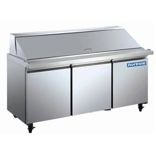 3 Door Mega Top Sandwich and Salad Prep Table