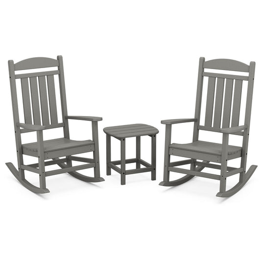 Hanover Hanover All-Weather Porch Rocker Set: 2 Porch Rockers and Side Table436