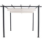 Hanover Reed 7.6'x9.9'Aluminum and Steel Pergola458