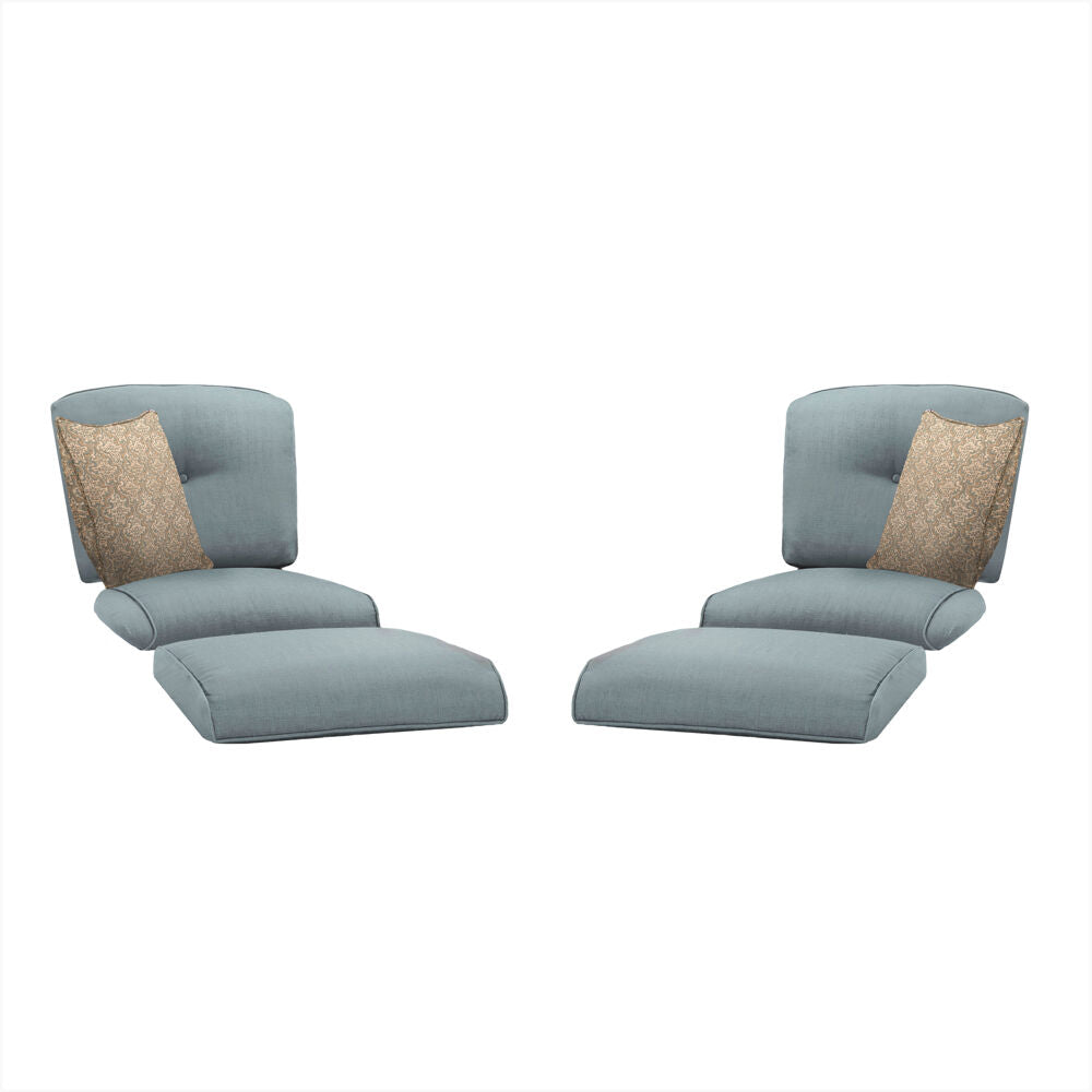 Hanover Strathmere Side Chair and Ottoman Cushions S/2510