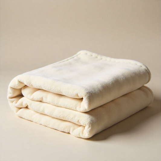 Hospro Lux Blankets,King,100% Spun Polyester Fleece108" x 90"Tan
