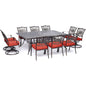 Hanover Traditions11pc: 6 Dining Chairs, 4 Swivel Rockers, 60x84" Cast Table259