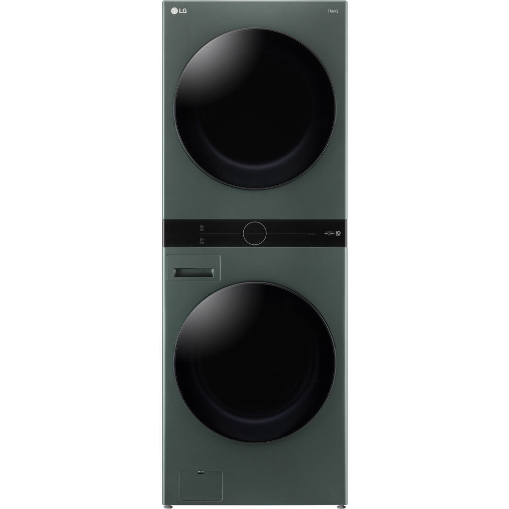LG 4.5 CF / 7.4 CF Gas Washtower with Center Control, TurboSteam,Laundry